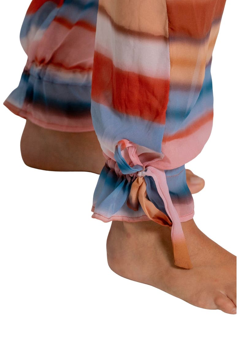 Stripe Balloon Cover-Up Beach Pants, Alternate, color, PINK MULTI