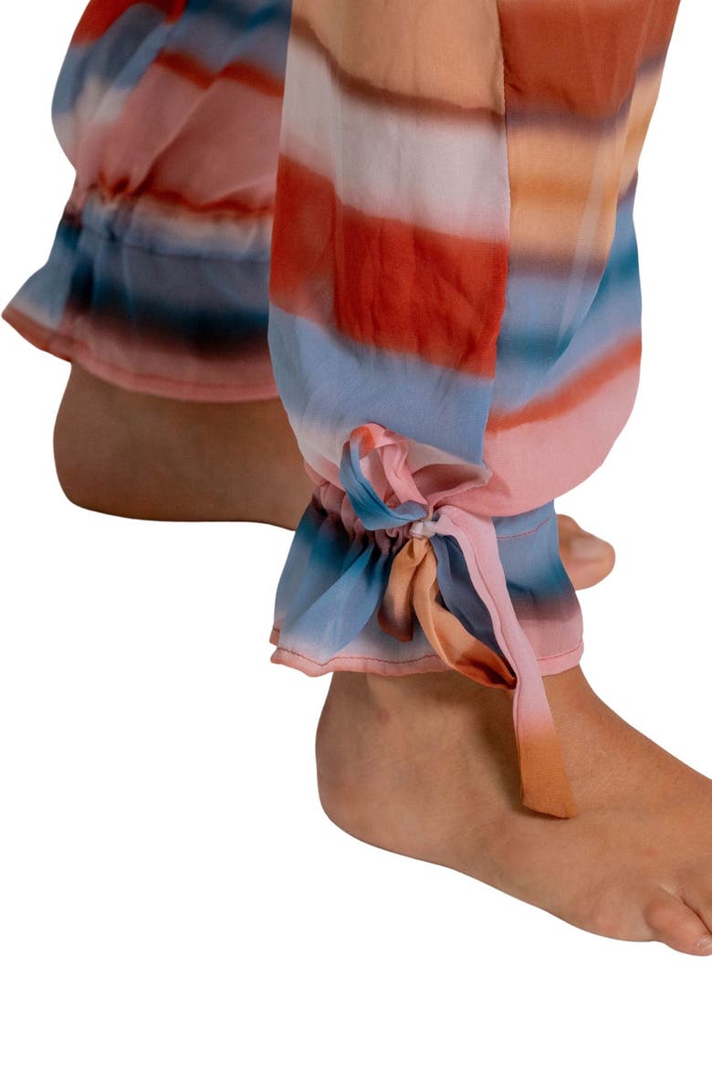 Cosita Linda Stripe Balloon Cover-Up Beach Pants, Alternate, color, Pink Multi