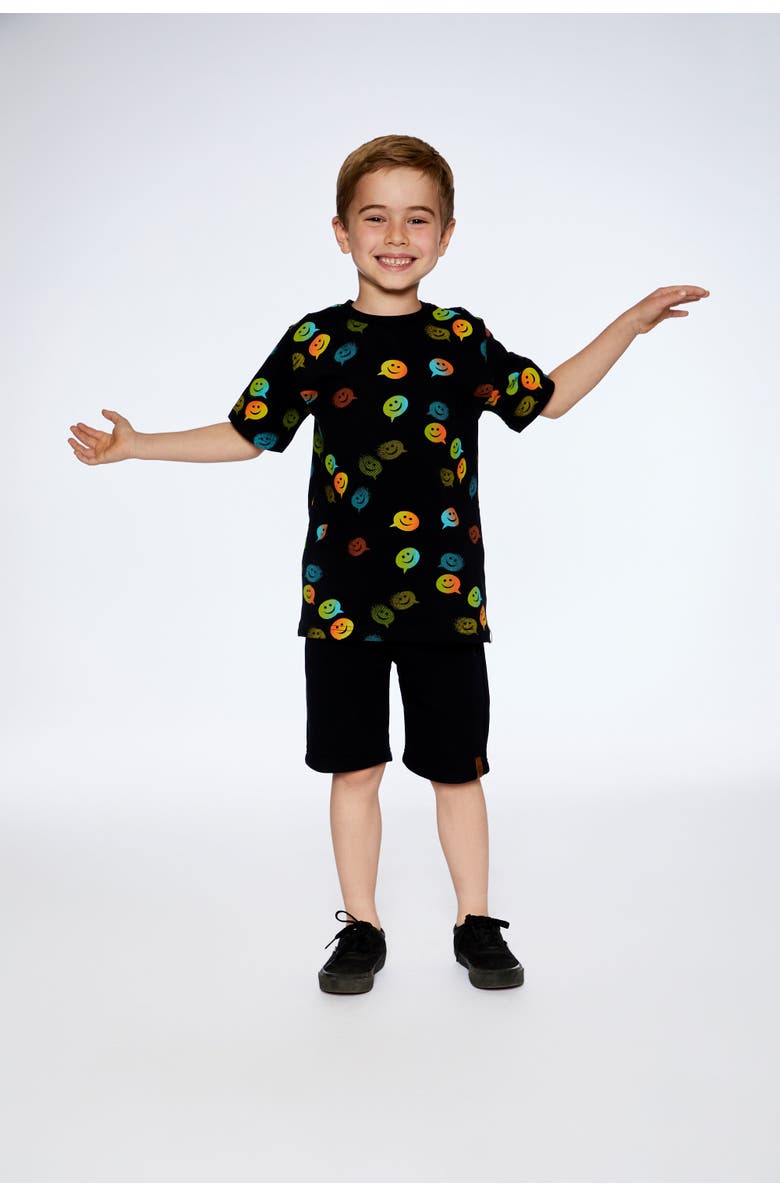 Deux par Deux Boy's French Terry Short With Zipper Pockets Black, Alternate, color,