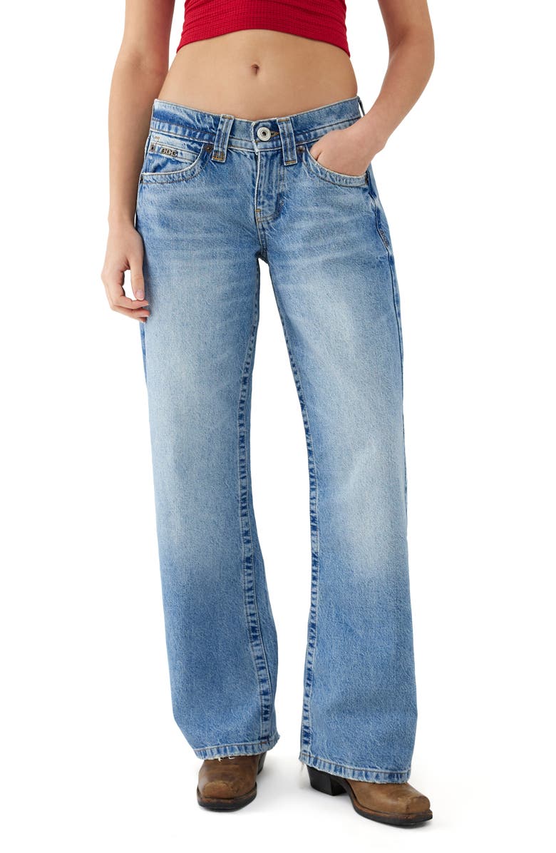 BDG Urban Outfitters Kayla Wide Leg Jeans, Main, color, Light Vintage