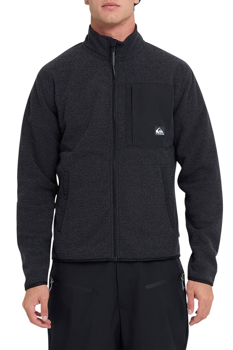 Aker Front Zip Jacket, Main, color, BLACK