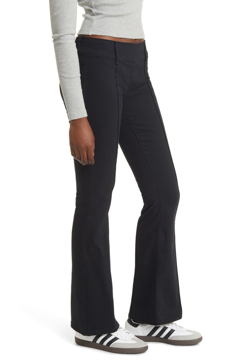 Low Rise Flare Jeans, Alternate, color, ANTHRACITE