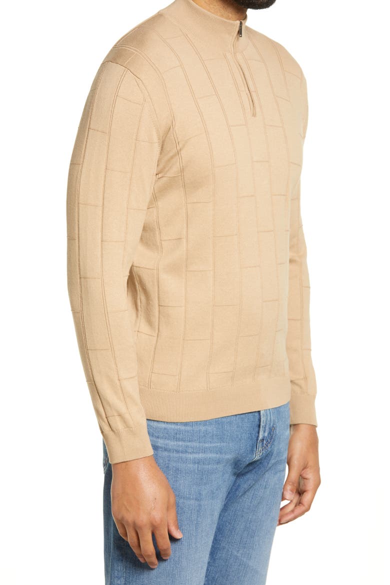 Half Zip Sweater, Alternate, color, SAND