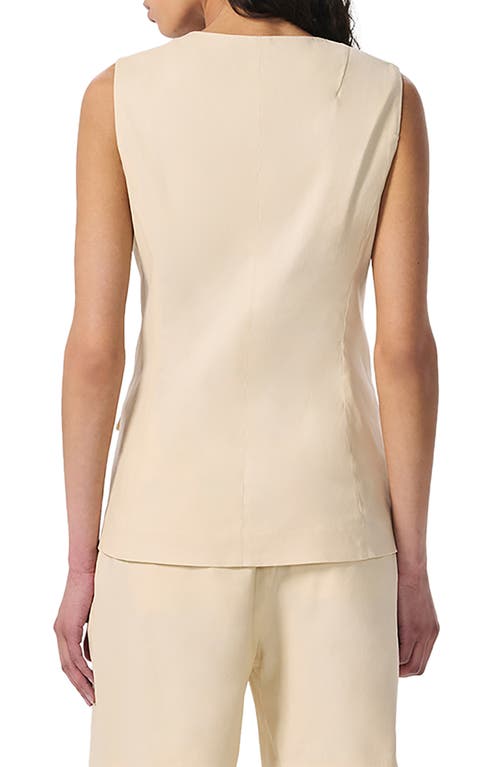 Rag & Bone Womens Lttan Slade Flap-pocket Linen-blend Vest