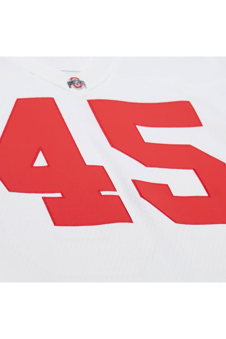 Men's Mitchell & Ness Archie Griffin White Ohio State Buckeyes 1975 College Vault Legacy Jersey, Alternate, color, White