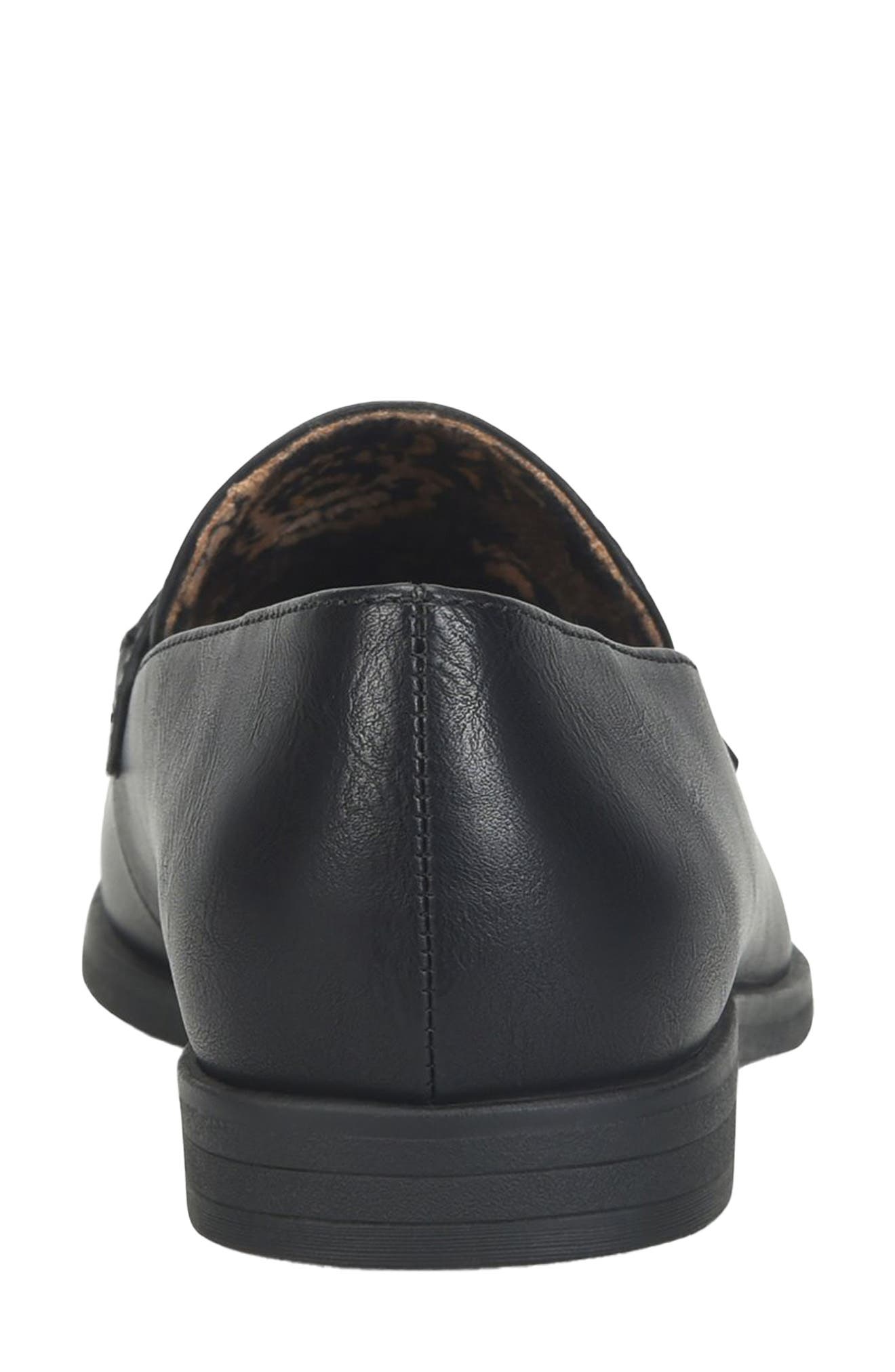 Carabel Faux Leather Loafer, Alternate, color, BLACK