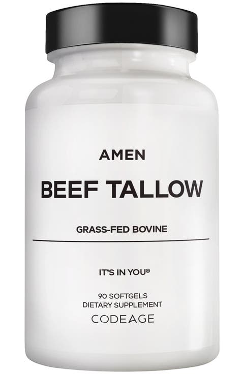 Beef Tallow, Grass-Fed Bovine Tallow Nutrients, Whole-Food Paleo, Skin Support