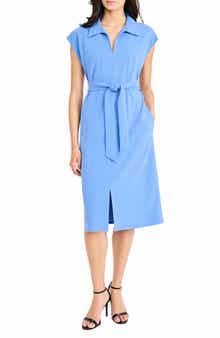 Maggy London Collared Midi A-Line Dress