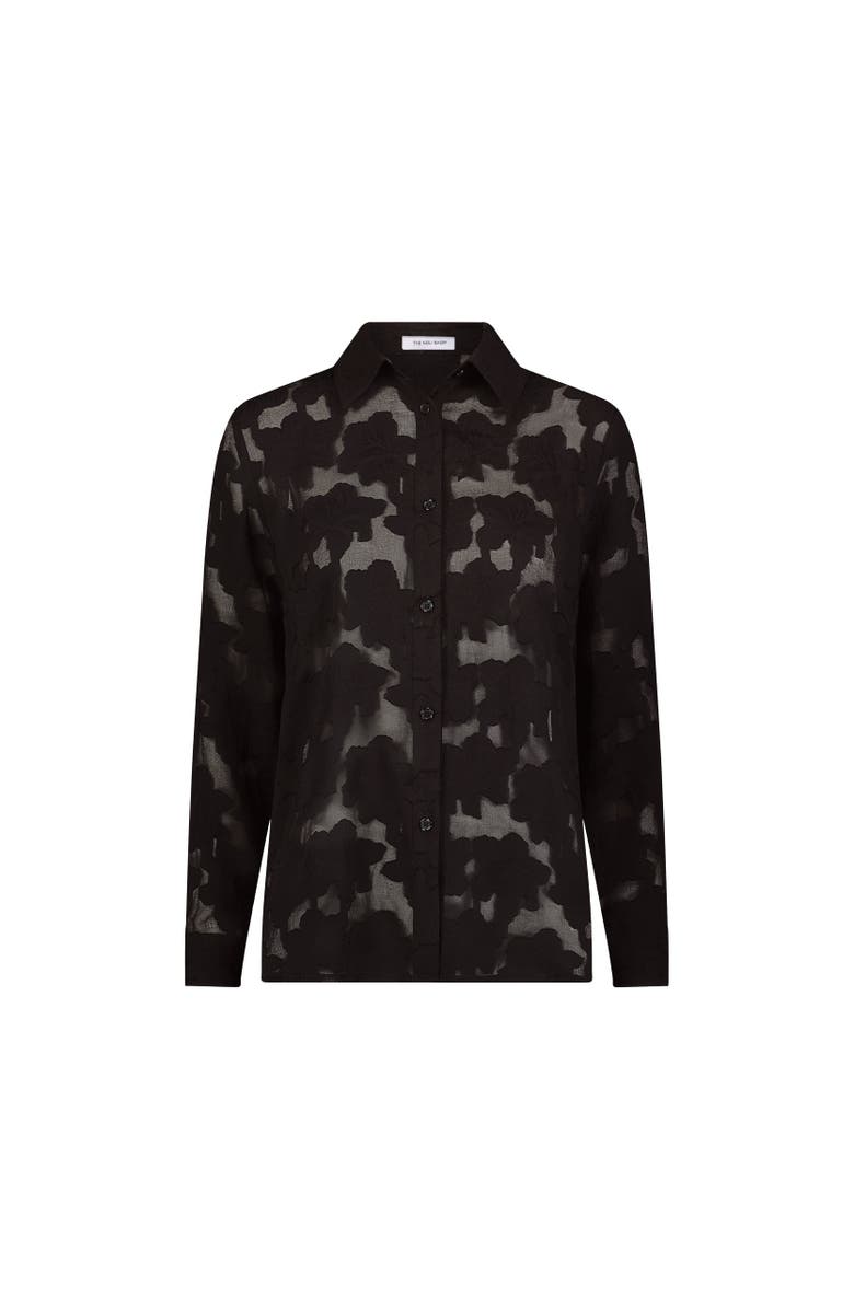 The Noli Shop Stelle Button Up, Alternate, color, Black