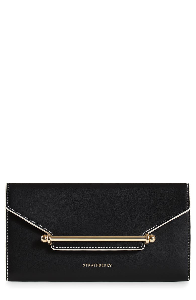 Strathberry Multrees Leather Wallet on a Chain, Main, color, 