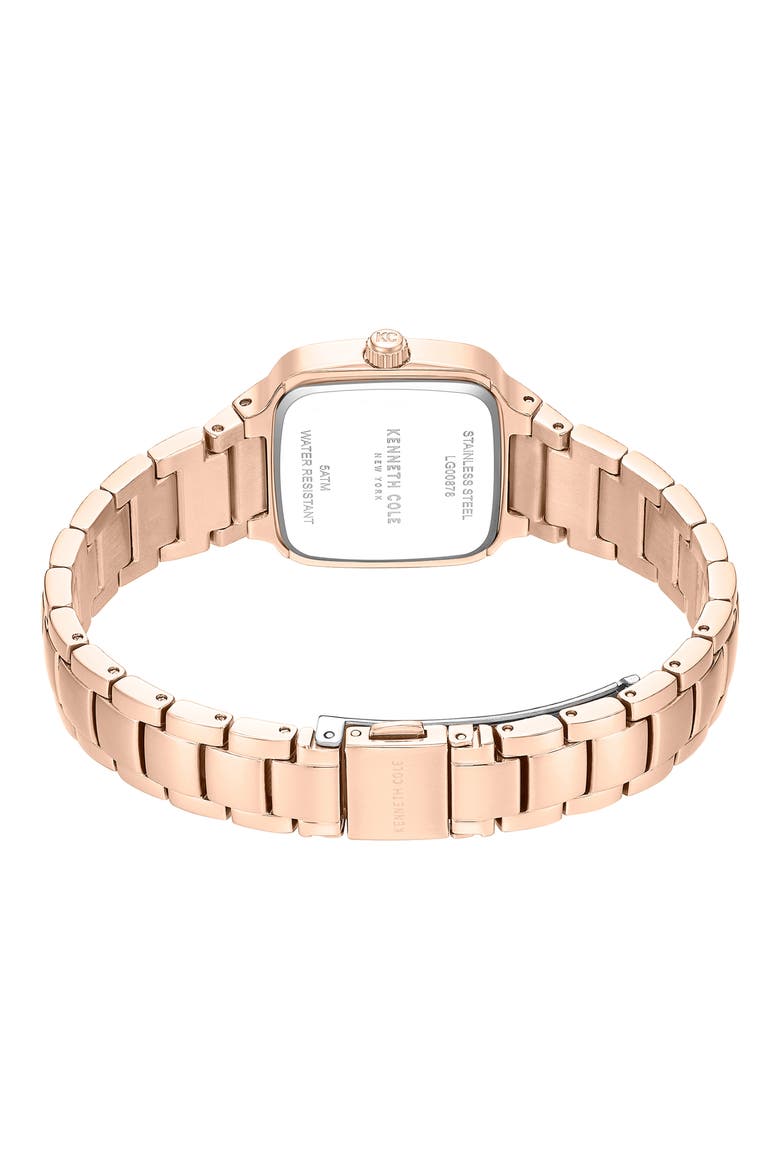 Classic Mother-of-Pearl & Diamond Bracelet Watch, 28mm x 31.6mm, Alternate, color, PINK