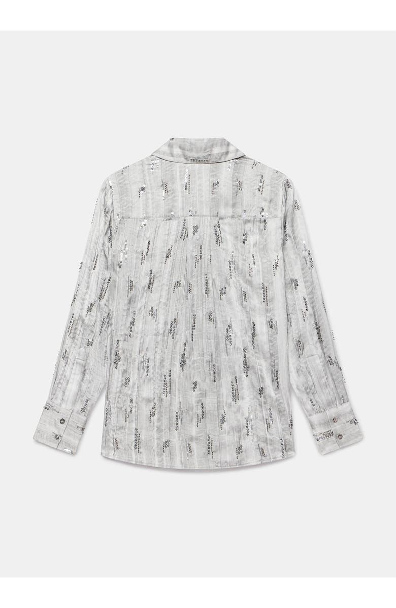 MINT VELVET Sequin Embellished Shirt, Alternate, color, Grey
