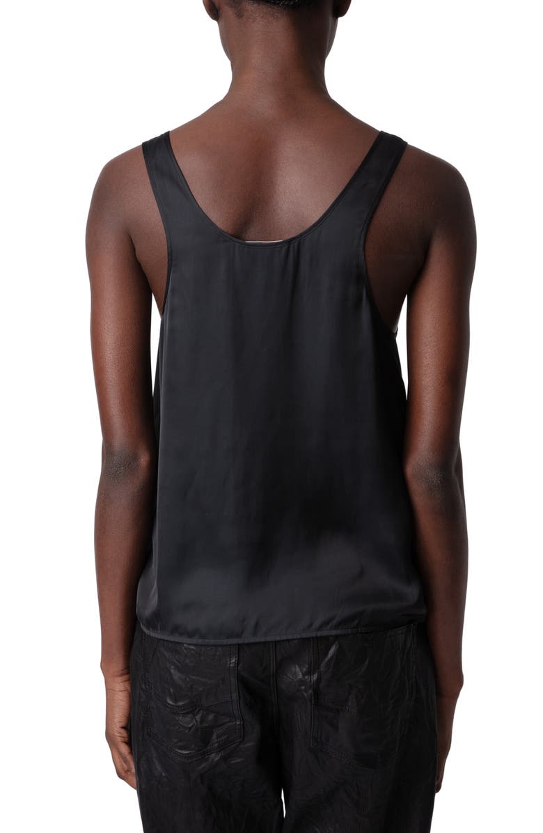 Zadig & Voltaire Carys Satin Tank, Alternate, color, 
