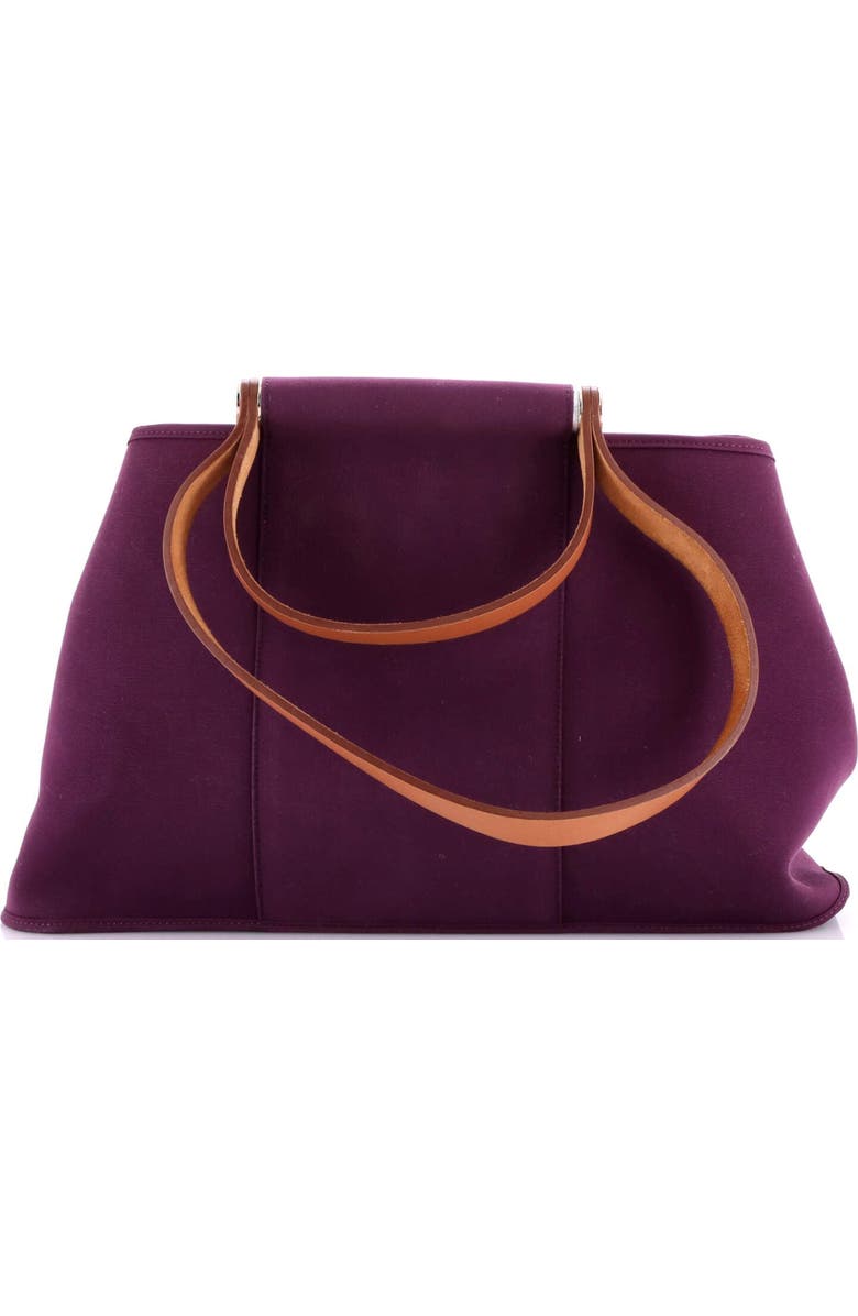 Pre-Owned Hermes Cabag Elan Toile and Leather 39, Alternate, color, Cassis