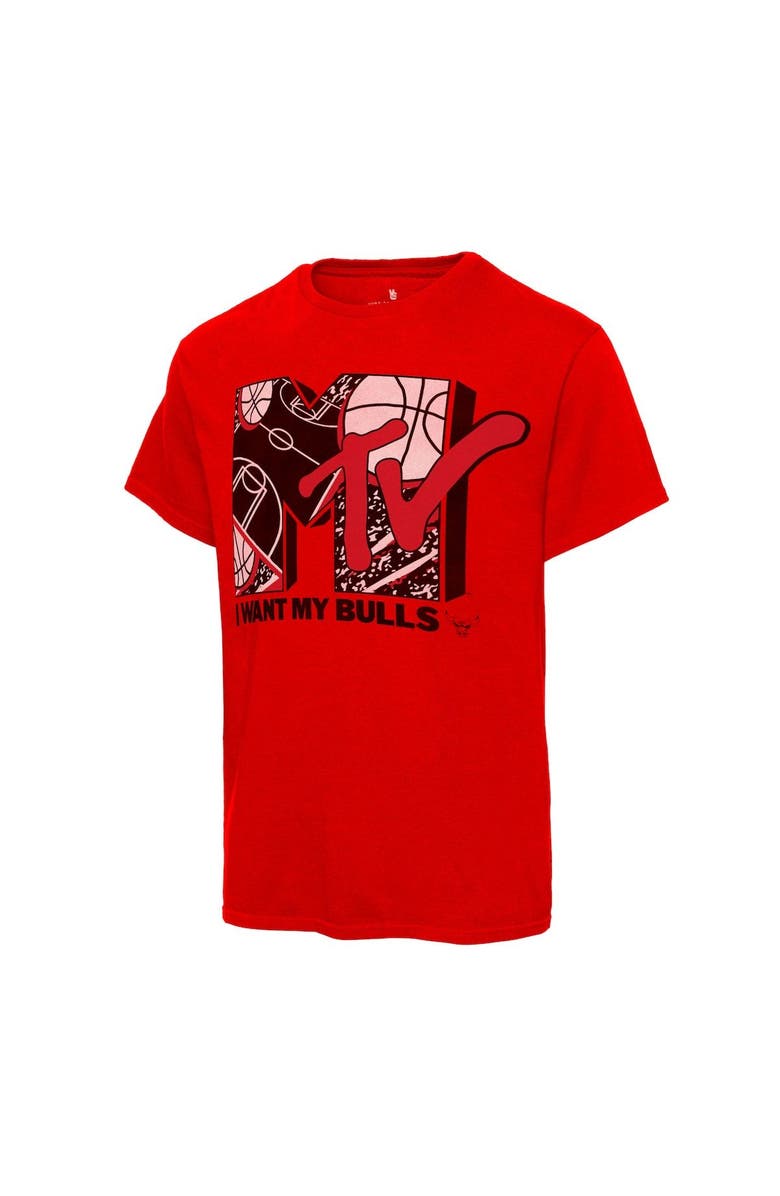 Junk Food Men's Junk Food Red Chicago Bulls NBA x MTV I Want My T-Shirt, Alternate, color, 