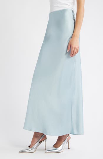 Satin Midi Skirt