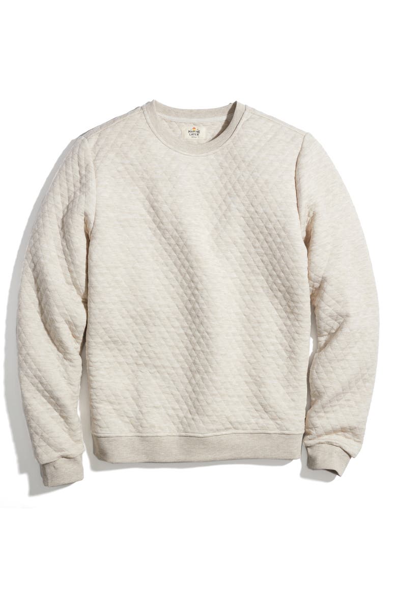 Marine Layer Corbet Quilted Sweatshirt, Alternate, color, 