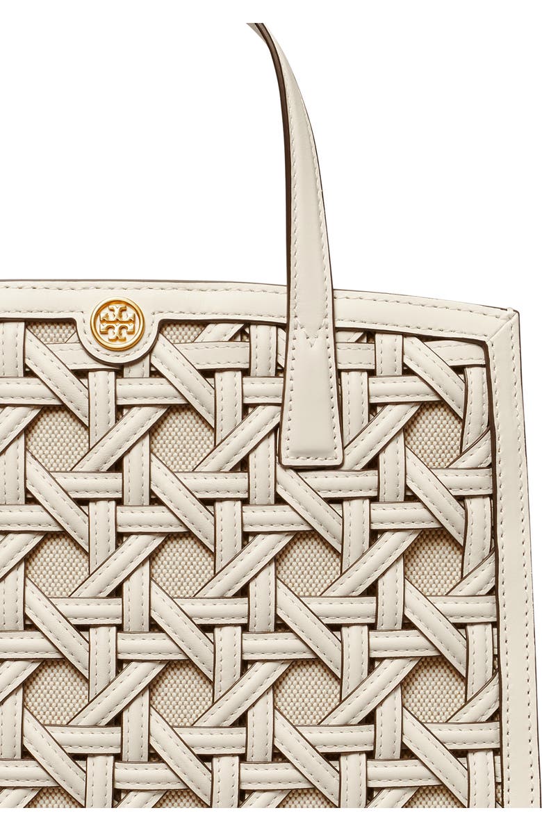 Tory Burch Walker Small Basket Weave Leather Satchel, Alternate, color,