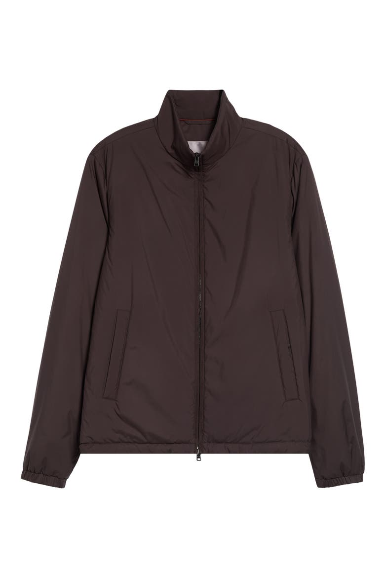 Light Matte Bomber Jacket, Alternate, color, 8800 CHOCOLATE BROWN