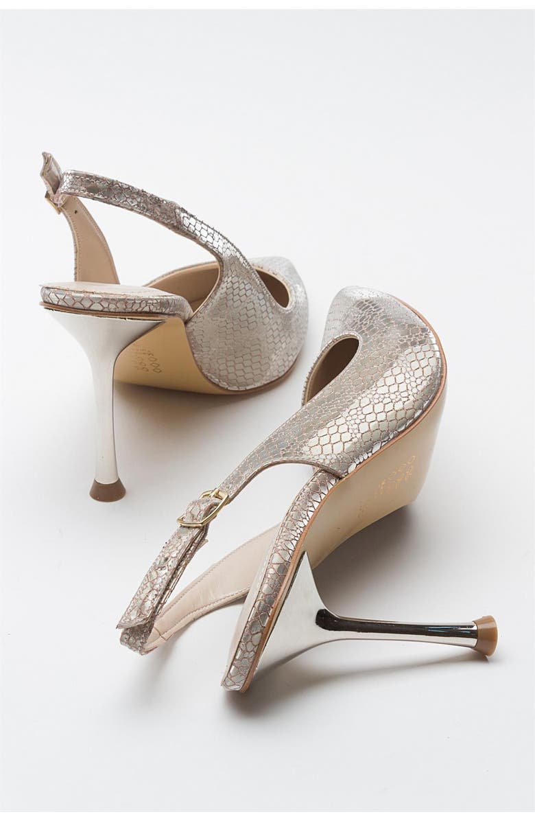 Prologue Shoes Orfo Stiletto Pump, Alternate, color, Gold