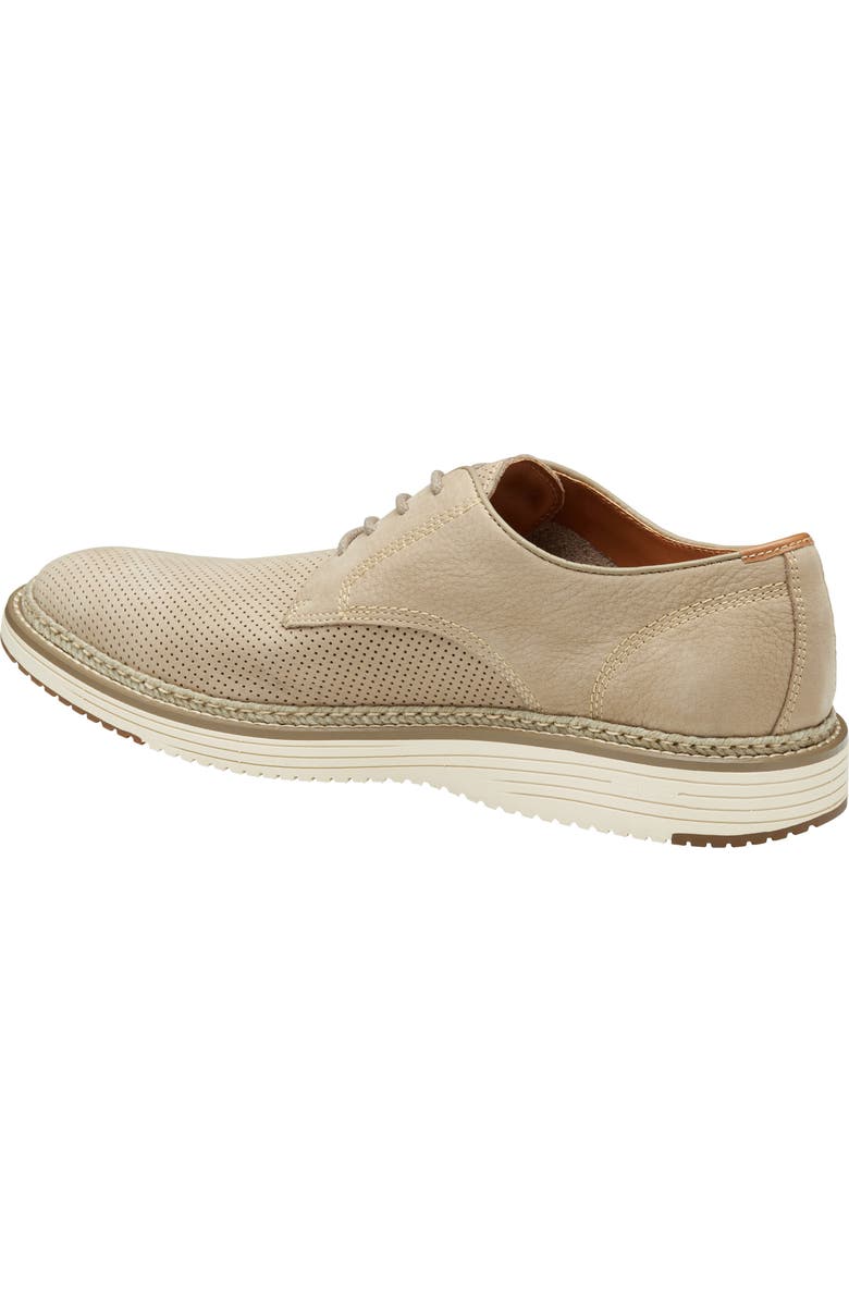 Johnston & Murphy Upton Perforated Plain Toe Derby, Alternate, color, Taupe Nubuck