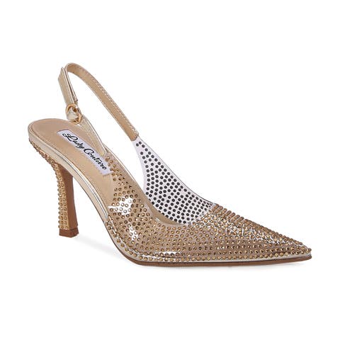 Clear Rhinestone Slingback Pump