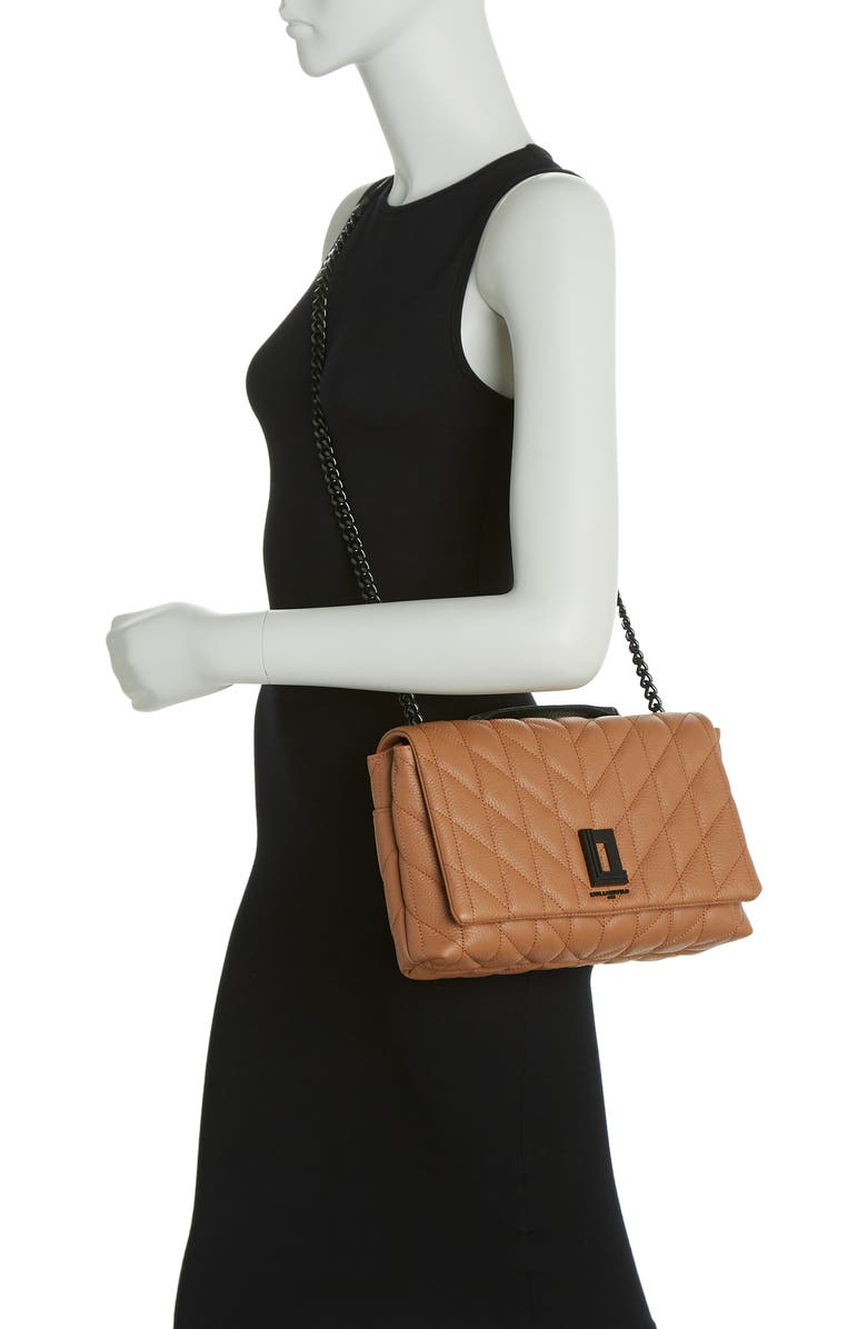 KARL LAGERFELD PARIS Lafayette Quilted Mid Shoulder Bag, Alternate, color,