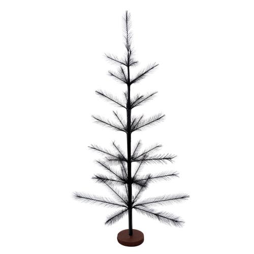Carol & Frank 36" X 10" Pampas Tree Figurines In Black