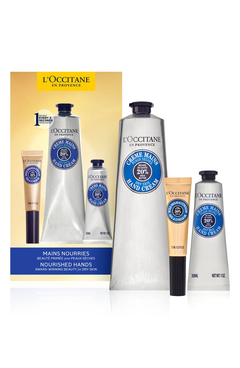 L'Occitane Nourished Hands Shea Butter Set $62.50 Value, Alternate, color,