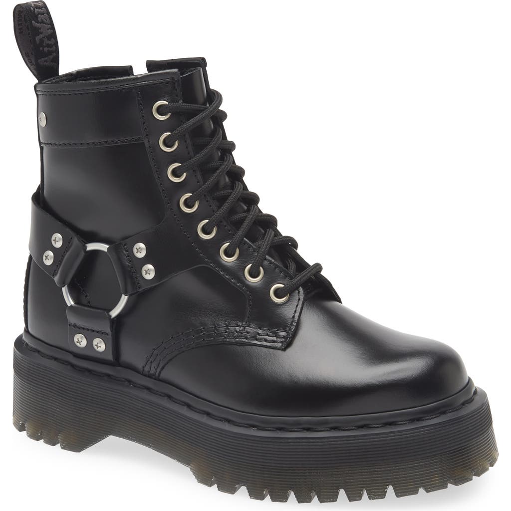 Dr. Martens 1460 Harness 8 Eye Boot In Black