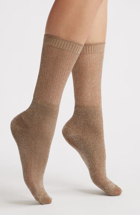 Shimmery Lights Crew Socks