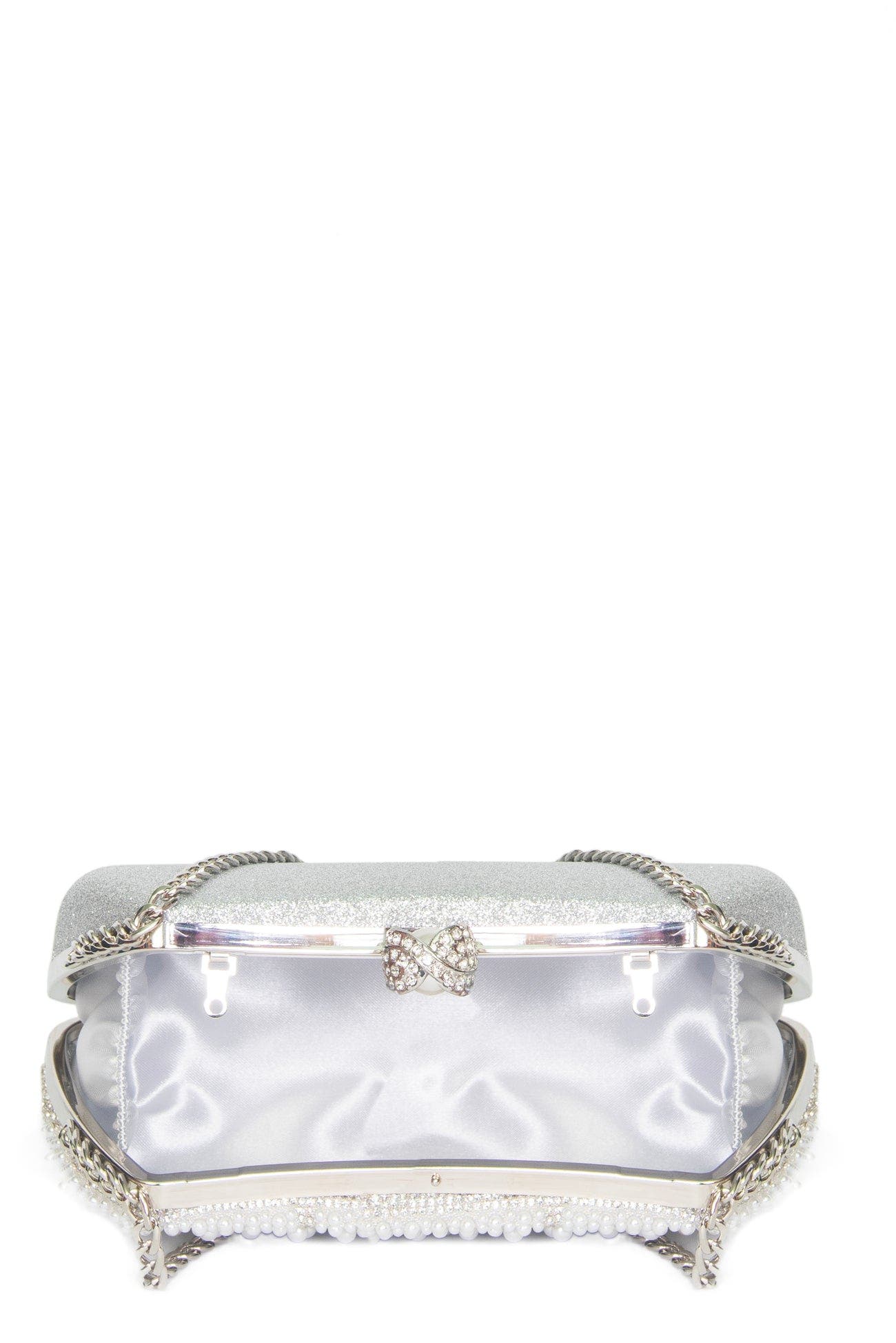 Sonya Clutch, Alternate, color, SILVER