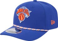 New Era Men's New Era Blue New York Knicks Rope 9SEVENTY Adjustable Hat