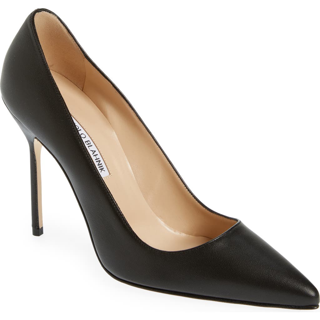 Manolo Blahnik Bb Pointed Toe Pump In Black