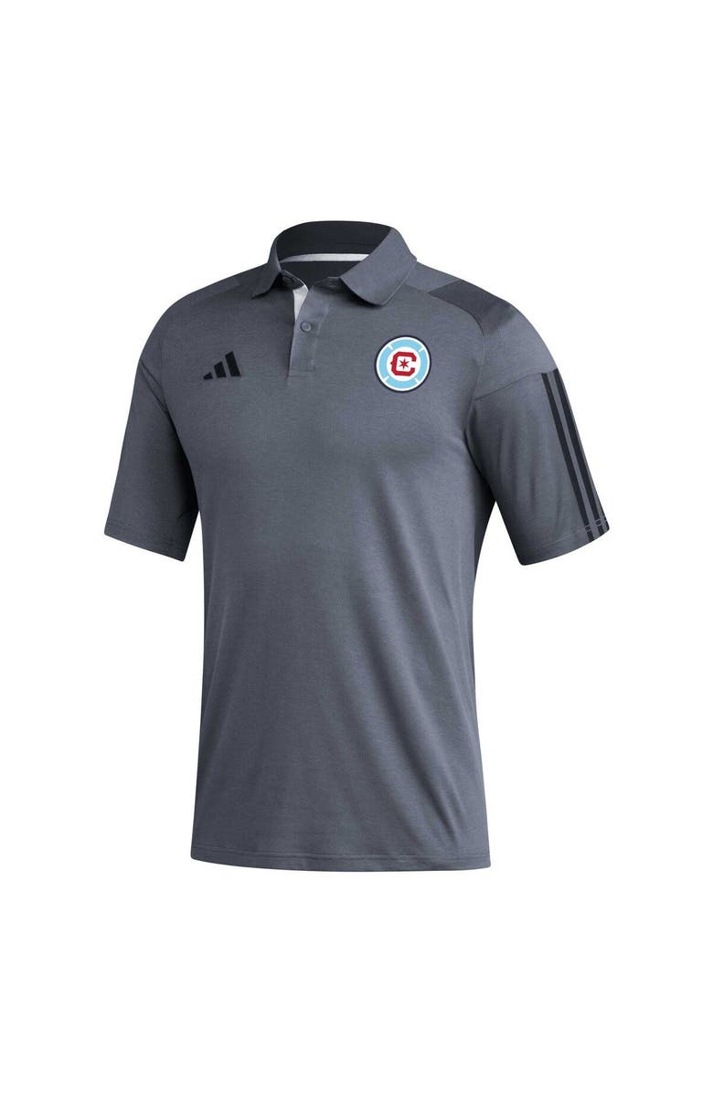 adidas Men's adidas Gray Chicago Fire 2023 On-Field Training Polo, Alternate, color, 
