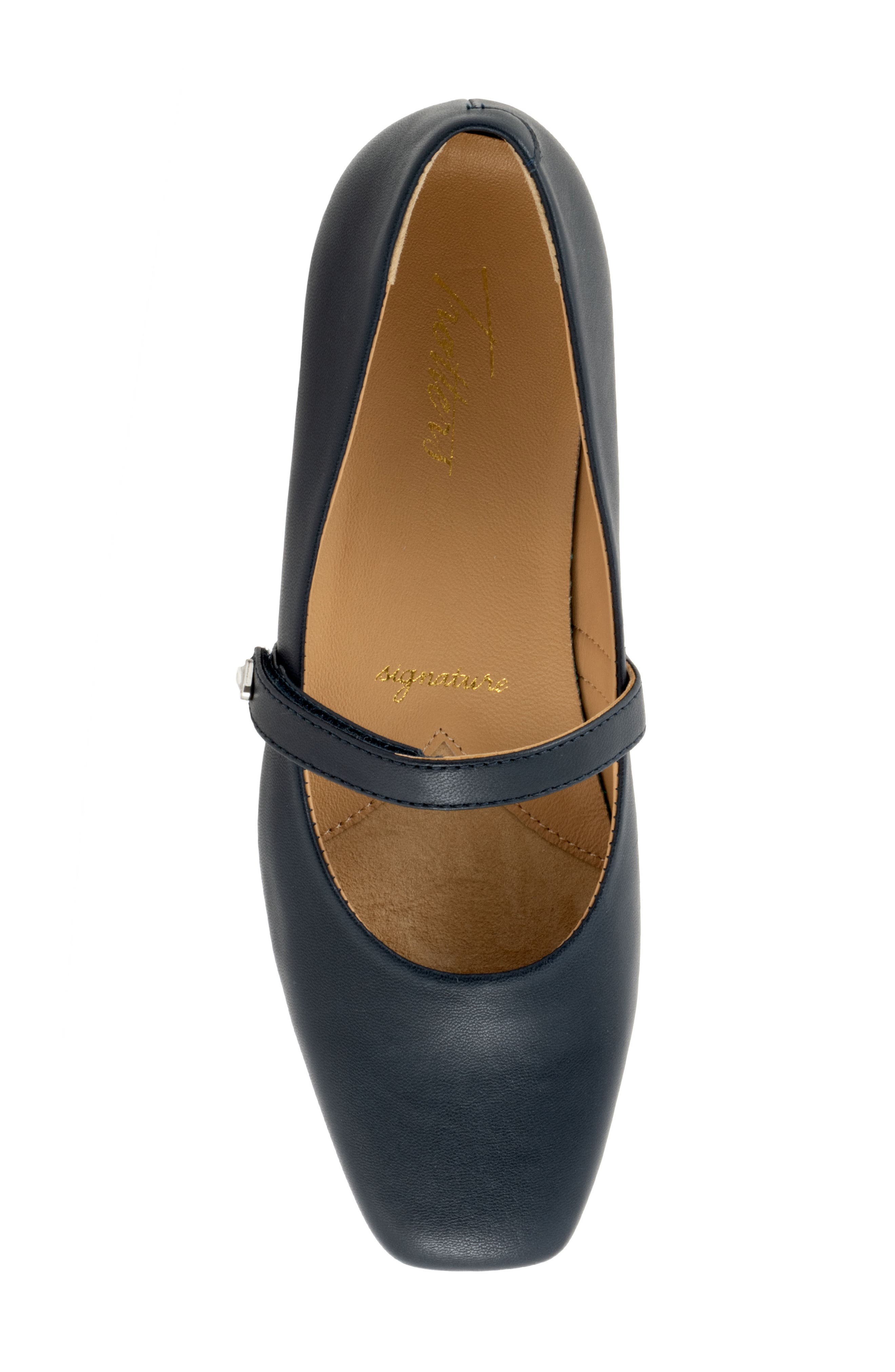Hazel Mary Jane Flat, Alternate, color, NAVY