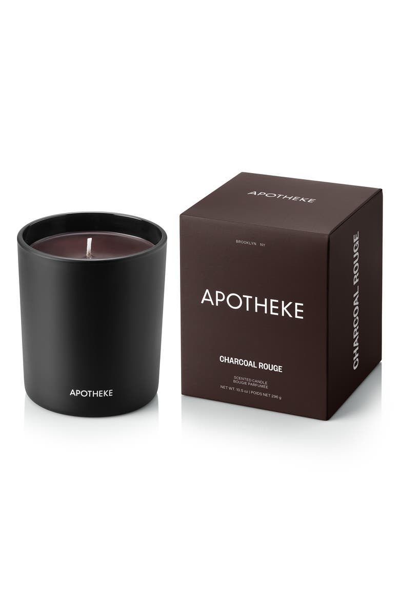APOTHEKE Charcoal Rouge Classic Scented Candle, Main, color, Black