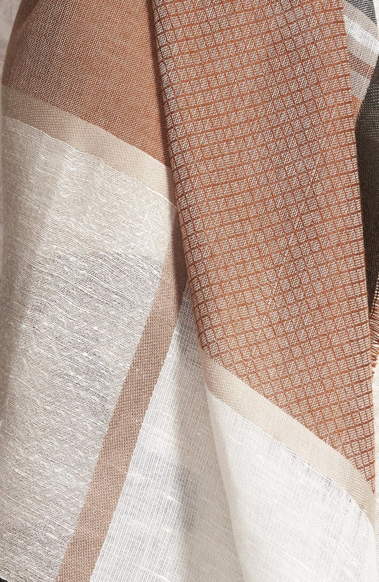 Hinge Plaid Scarf, Alternate, color, 