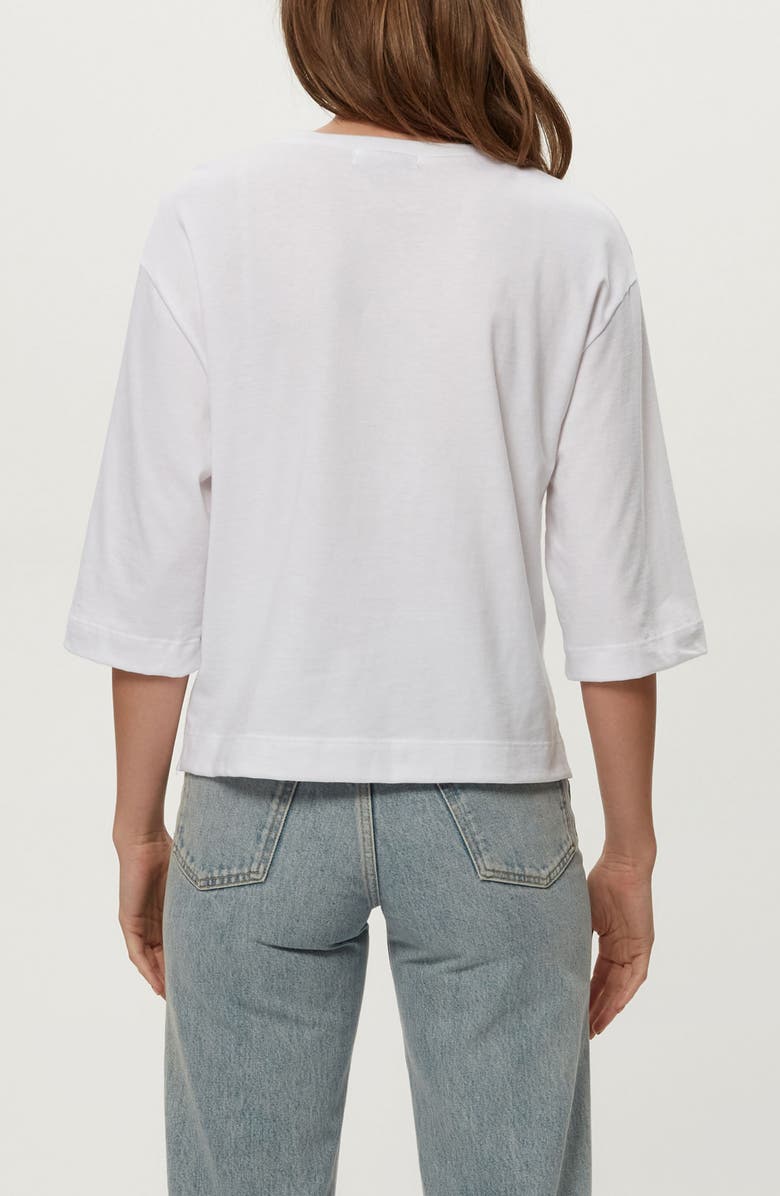 Michael Stars Sharona Straight Sleeve T-Shirt, Alternate, color, White