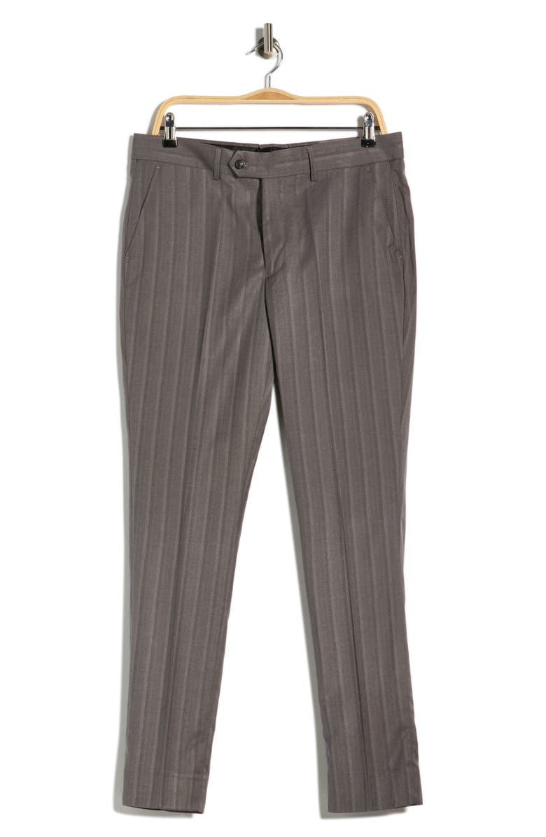 Tahari Slim Fit Dress Pants, Main, color, Grey