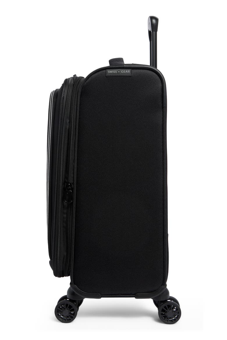19-Inch Softside Spinner Carry-On Luggage, Alternate, color, BLACK