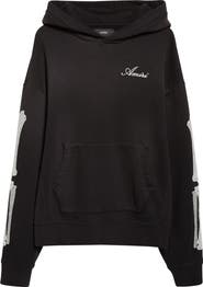 AMIRI Bones Oversize Cotton French Terry Hoodie