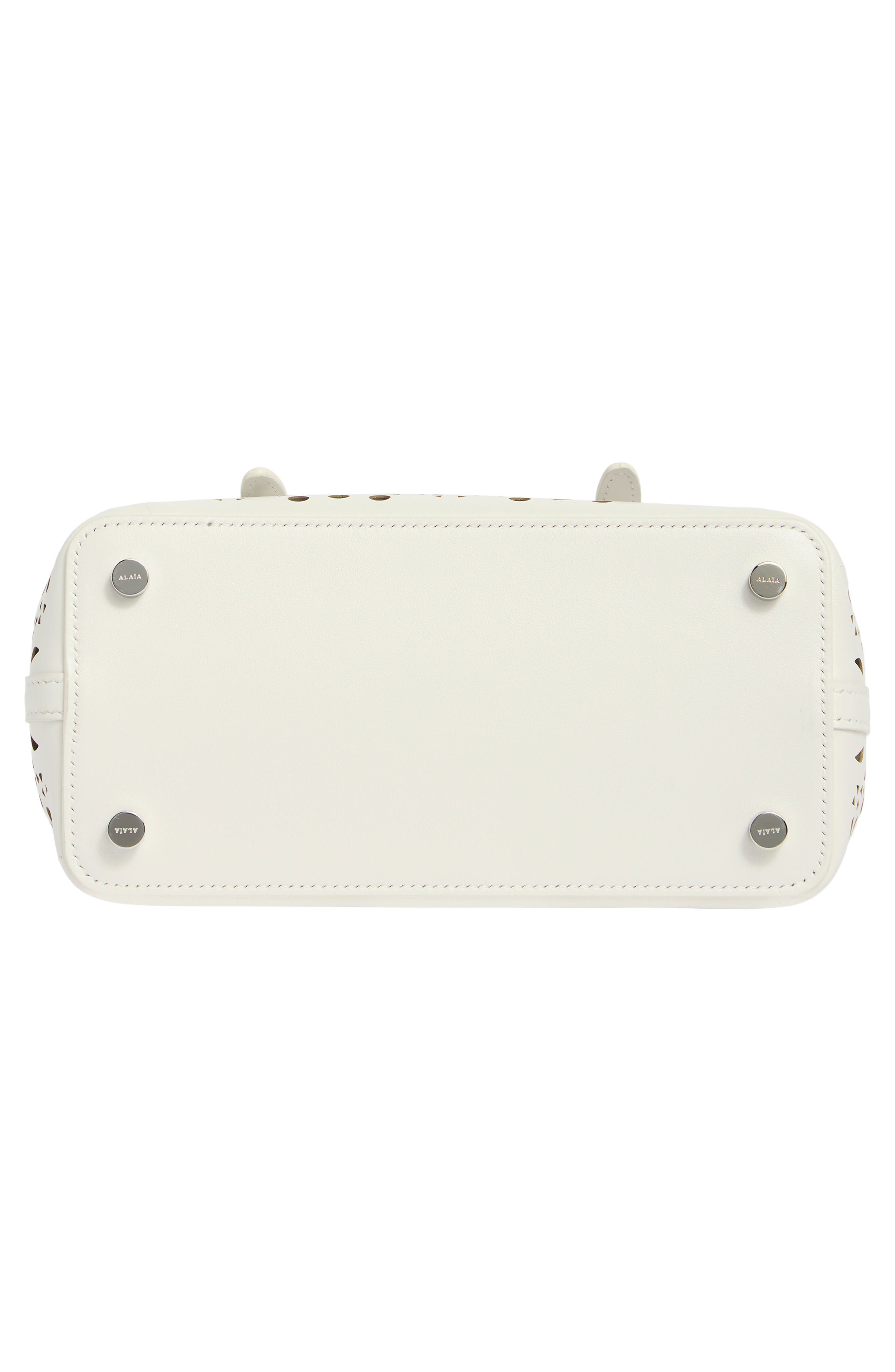 Mina Leather Top Handle Bag, Alternate, color, BLANC CASSE 020