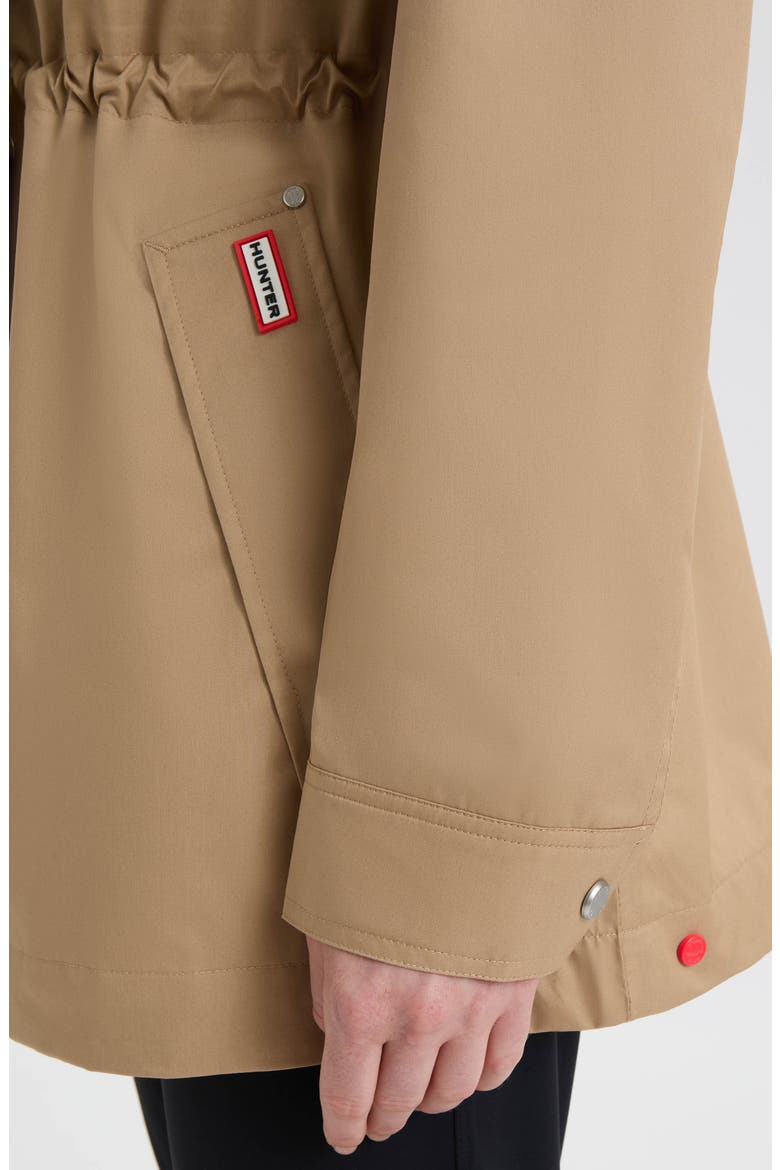 Adela Hooded Waterproof Jacket, Alternate, color, BRITISH TAN