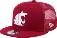 New Era Men's New Era Crimson Washington State Cougars 9FIFTY Trucker Snapback Hat