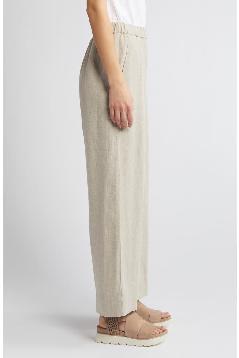 Organic Linen Wide Leg Pants, Alternate, color, UNDYED NATURAL