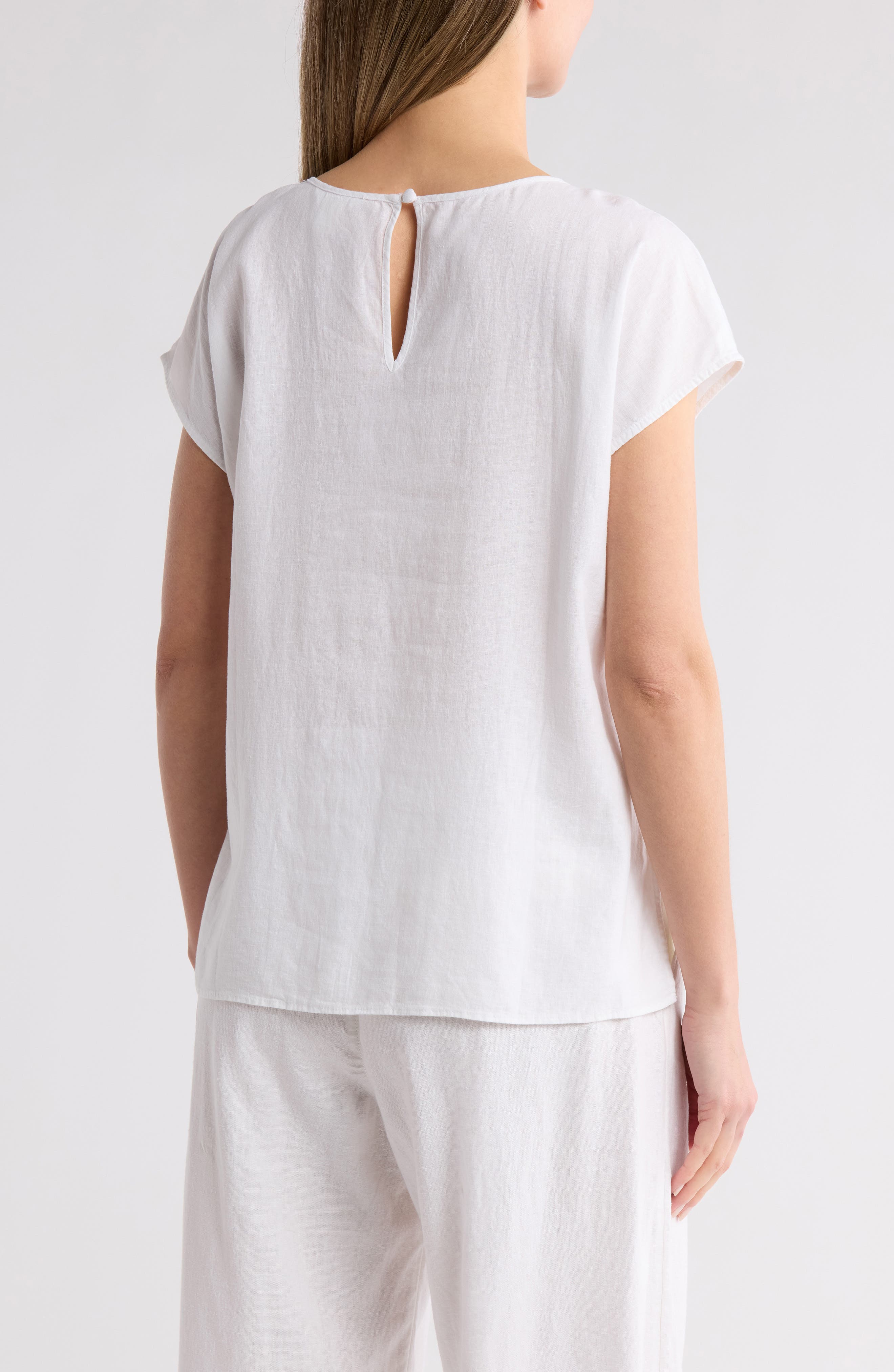 Easy Linen Blend Popover Top - image 2