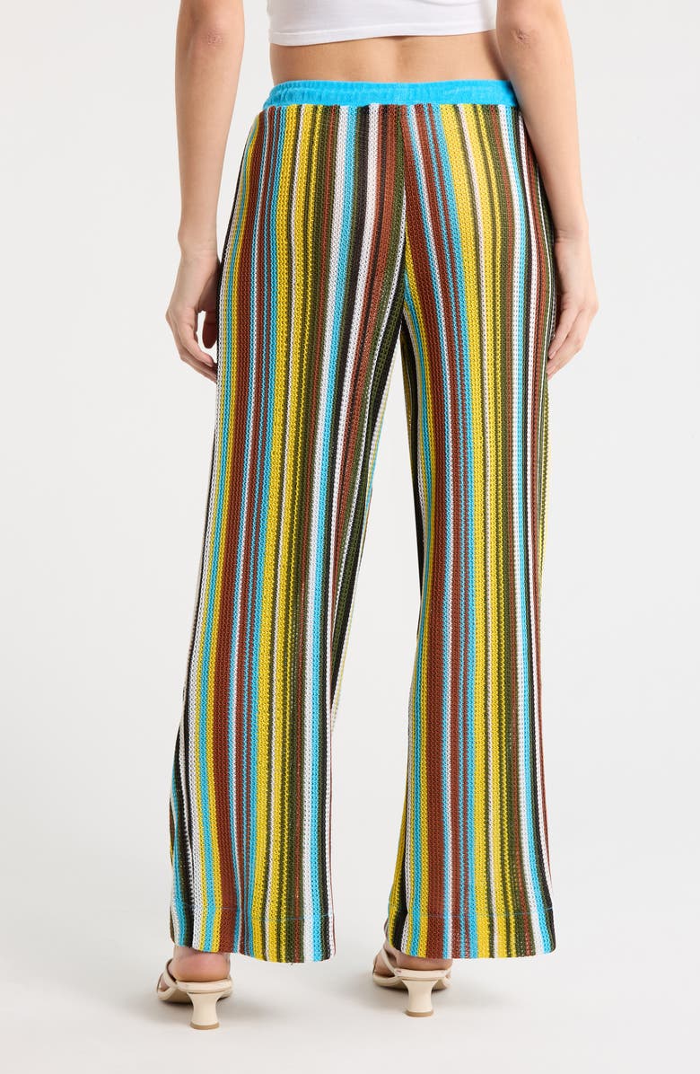 STAUD Ali Open Stitch Stripe Pants, Alternate, color, Skate Stripe