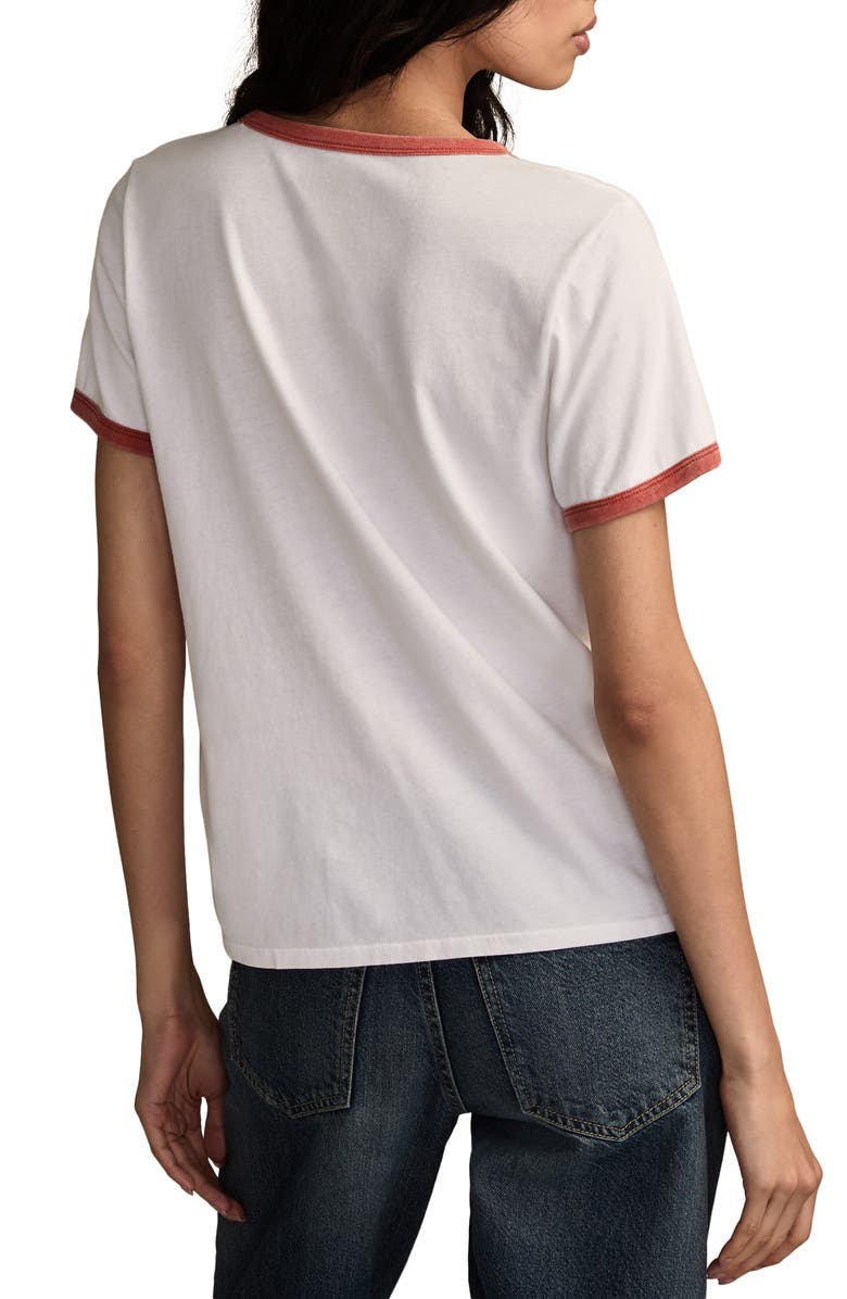 Lucky Brand Coca Cola Santa Graphic T-Shirt, Alternate, color, Bright White