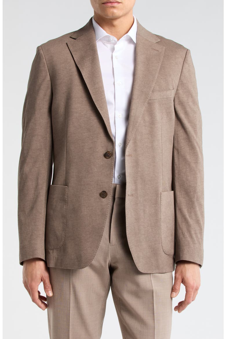 Two-Button Sport Coat, Main, color, TAN